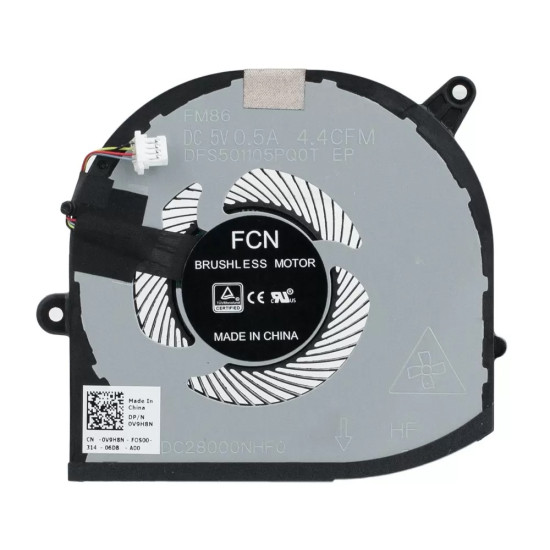 Dell XPS 15 9570 7590, Precision 5530 5540, M5530 M5540, P56F GPU Fan original 0TK9J1 - main product image