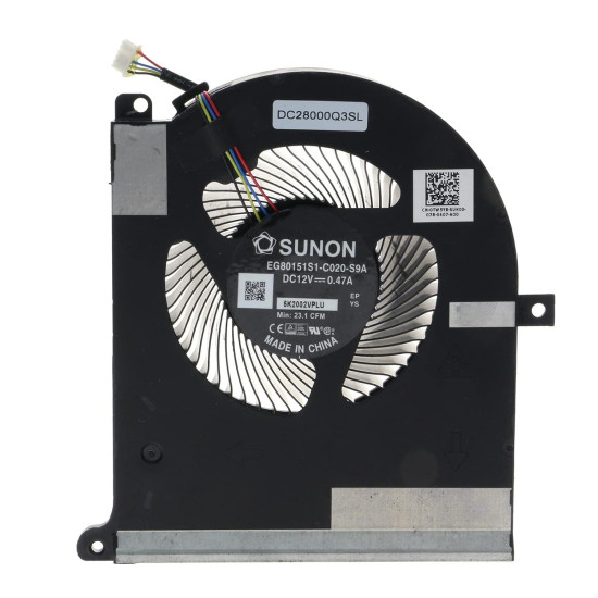 Dell Alienware Area-51m R1 R2 RTX2080 Fan original TW5Y8 DC28000Q3SL EG80151S1-C020-S9A - main product image