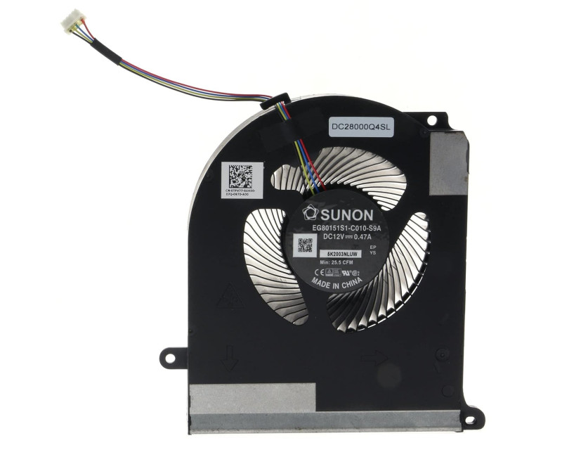 Dell Alienware Area-51m R2 RTX 2080 Fan original TPV77 DC28000Q4SL EG80151S1-C010-S9A