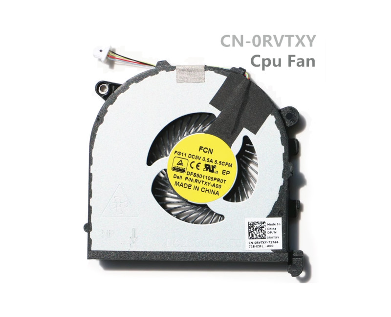 Dell XPS 15 9550 precision 5510 CPU Fan original 0RVTXY - additional view 