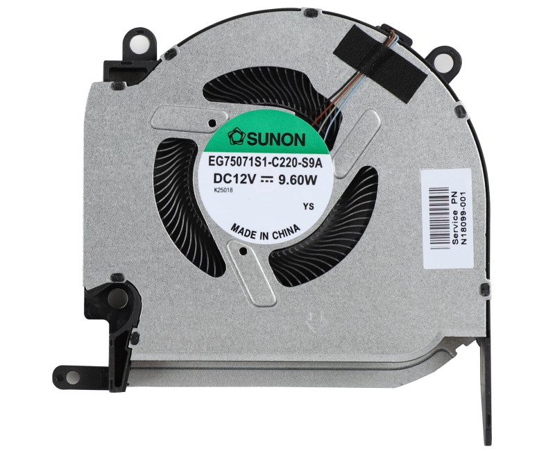 HP OMEN 16-K 16-N Pro TPN-Q280 TPN-Q281 RTX3060 RTX3070 12V CPU Fan original