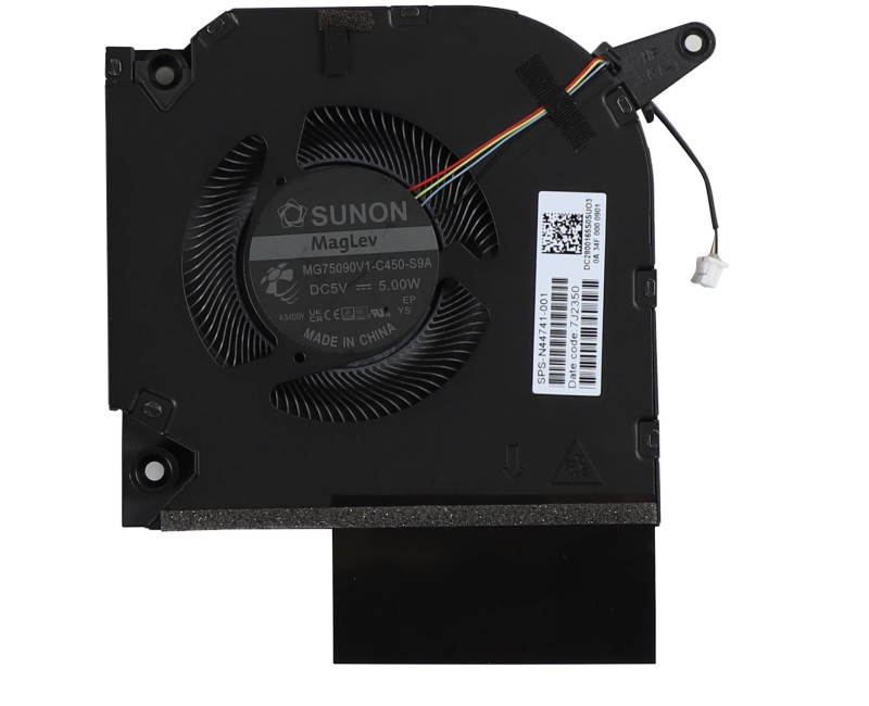HP OMEN 9 16-U 16-WF 16-WD 16-XF TPN-C167 TPN-C170 N44741-001 GPU Fan original - additional view 