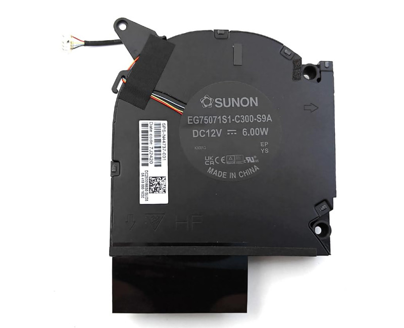 HP OMEN 9PLUS 16-U TPN-C167 TPN-C168 N44737-001 ND8CC21 22H17 CPU Fan original - additional view 