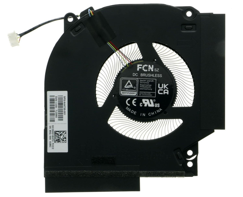 HP VICTUS 16-R TPN-C169 N44738-001 GPU Fan original 12V 80W - additional view 