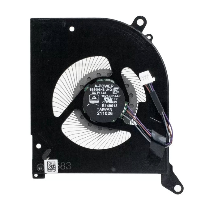 MSI GS66 WS66 P66 CPU Fan original BS5005HS-U4Q MS-16V5 16V5-CPU-4P - main product image