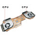 MSI Stealth 18 HX AI A2XW MS-1831 CPU GPU Fan heatsink original - additional view 1