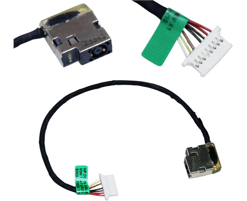 DC JACK DW820 COMPAQ HP PAVILION 15-AK 15-AB 15-AN 799749-Y17 833596-SR7 - additional view 