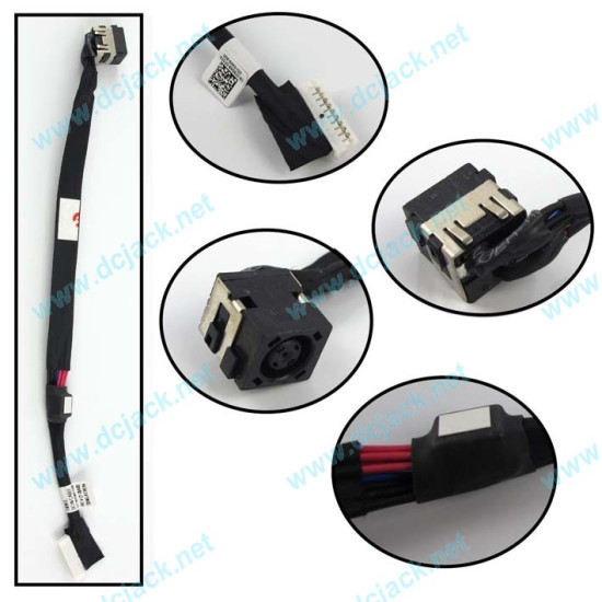 DC JACK DW854 DELL ALIENWARE 15 R1 DC30100TN00 M15 M17 15 R2 17 R2 ANW15-1421SLV - main product image