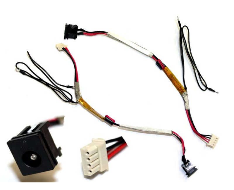 DC JACK WIRE DW12 TOSHIBA SATELLITE A300-1BZ A300-1AY A300-1RY - additional view 