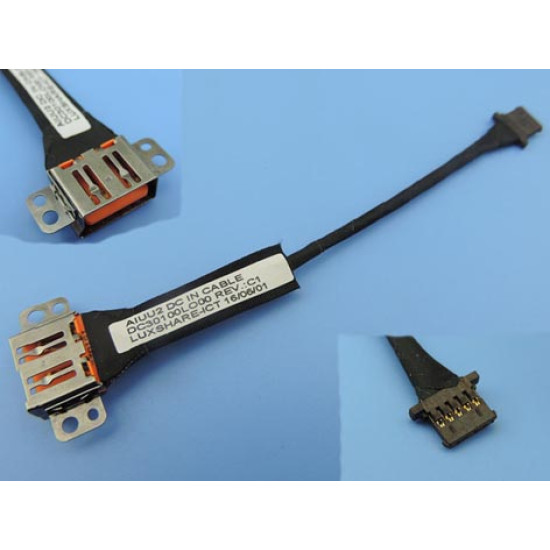 USB PORT JACK SOCKET CONNECTOR AND CABLE WIRE DW850 LENOVO YOGA 3 PRO 1370 80HE DC30100LO00 - main product image