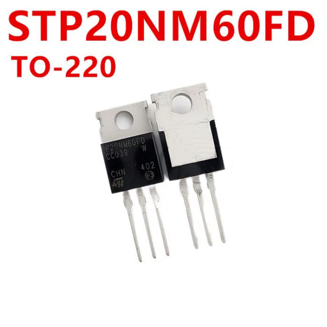 STP20NM60FD P20NM60FD TO-220 N-Channel 20A 600V - main product image