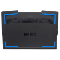 DELL G3 3590 Bottom case D cover black with blue foot pad no Thunderbolt