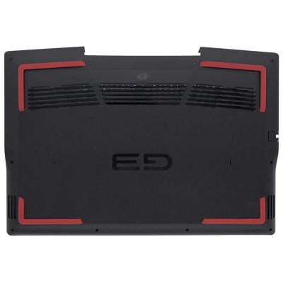 DELL G3 3590 Bottom case D cover black with red foot pad with Thunderbolt
