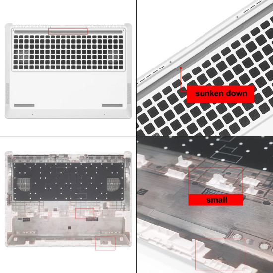 HP OMEN MAX 2025 TPN-I143 16-AH bottom case D cover white version A - main product image