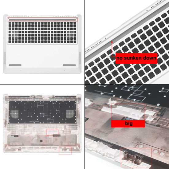 HP OMEN MAX 2025 TPN-I143 16-AH bottom case D cover white version C - main product image