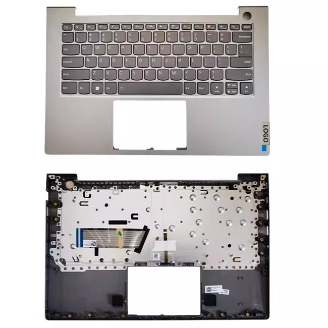 Lenovo K4E-ITL 6 14ITL 2021 2020 palmrest topcase cover C case gray backlit US keyboard - main product image