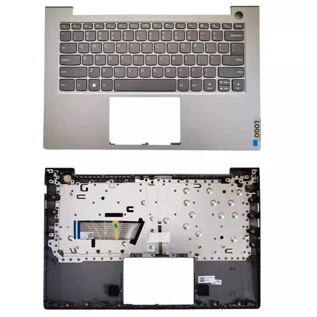 Lenovo K4E-ITL 6 14ITL 2021 2020 palmrest topcase cover C case gray backlit US keyboard - main product image