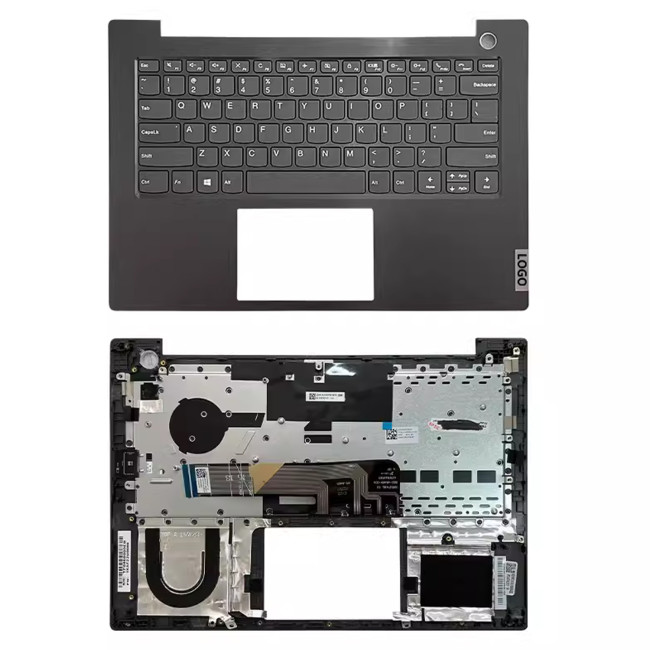 Lenovo K4e-IML E4-IIL V340-14IML 2019 palmrest topcase cover C case US keyboard gray - main product image