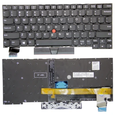 Lenovo Thinkpad X390 yoga, X395 yoga, backlit US keyboard black