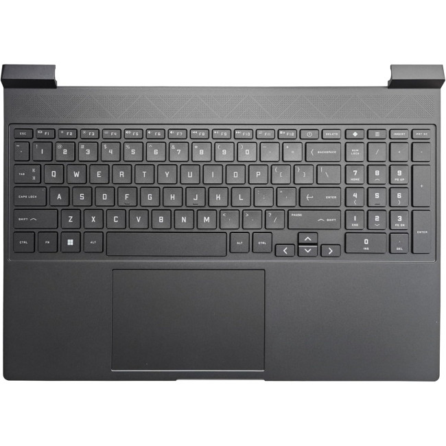 HP Victus 15-FA 15-FB Backlit US keyboard palmrest gray - main product image