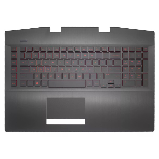 HP 17-CB, TPN-C144, L61636-001, red backlit US keyboard with palmrest - big - main product image