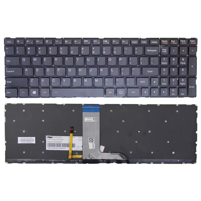 Lenovo IdeaPad 500-15ISK 500-15ACZ backlit US keyboard - main product image