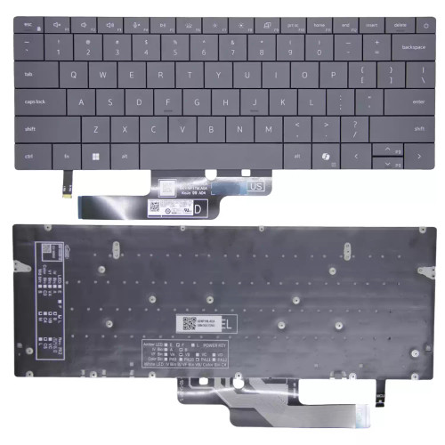 DELL XPS 14 / XPS 16 / 9440 9450 2026 gray backlit US keyboard AI