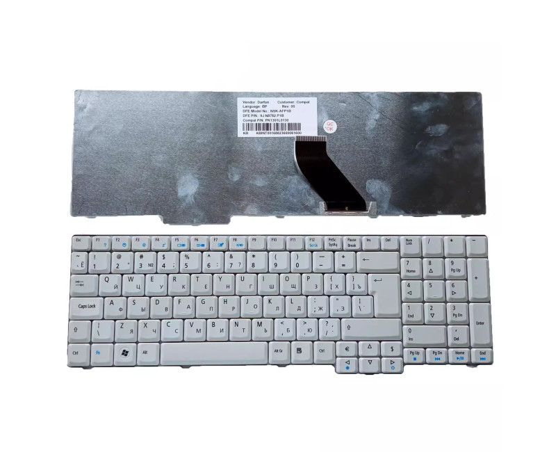 ACER 9400 7000 7110 9300 7720G 7720Z 6930 6530G 7710 white Russian RU keyboard
