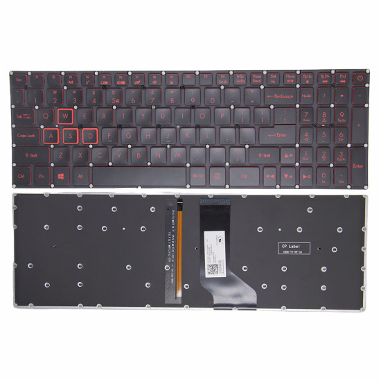 Acer AN515-51 AN515-52 AN515-53 AN515-41 AN515-42 N16C7 N17C1 N16W3 VX5 591 28pin red backlit US keyboard - main product image