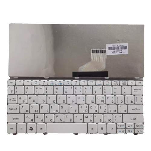 Acer D255 D256 D257 D260 D270 D271 N55C ZH9 ZE6 E35 white Russian RU keyboard - main product image