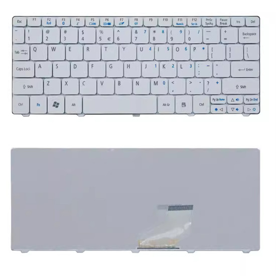 Acer D270, D255E, D256, D257, D260, ZH9, ZE6, AO521, ZE7, 532 white US keyboard - main product image