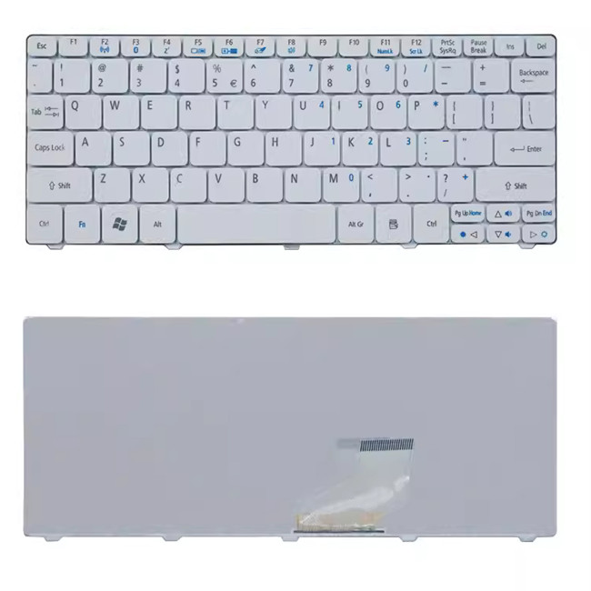 Acer D270, D255E, D256, D257, D260, ZH9, ZE6, AO521, ZE7, 532 white US keyboard - main product image