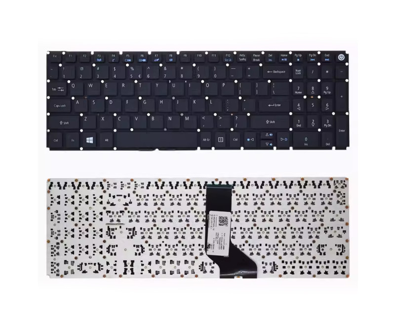 Acer E5-575 E5-576 E5-722 E5-772 E5-774 F5-572 F5-573 blue word US keyboard OEM - additional view 