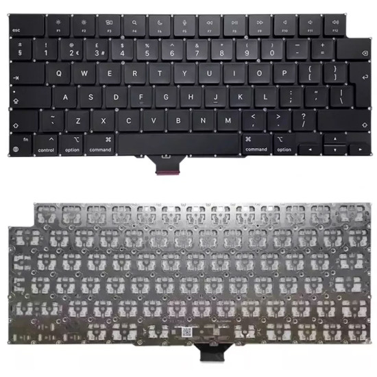 APPLE macbook A2442 A2485 A2779 A2780 A2918 A2991 A2992 A3185 A3186 A3112 A3401 A3403 A3434 2021-2025 UK keyboard - main product image
