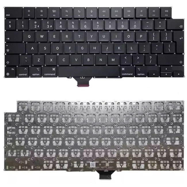 APPLE macbook A2442 A2485 A2779 A2780 A2918 A2991 A2992 A3185 A3186 A3112 A3401 A3403 A3434 2021-2025 UK keyboard - main product image