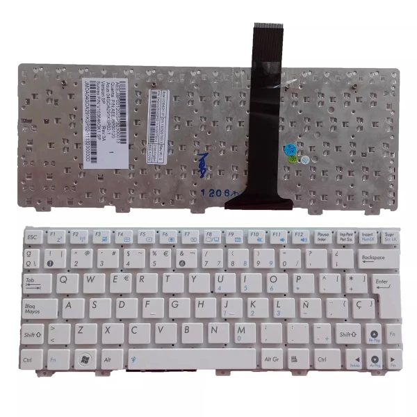 Asus 1015 1015P 1015PE 1015B 1025 X101H white Spanish SP keyboard - main product image