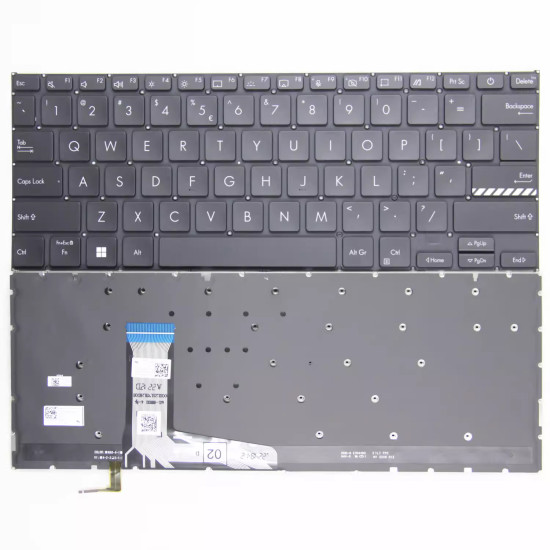 Asus 14 Pro VivoBook14 X1402 M1402 X1403Z X1402Z black backlit US keyboard - main product image