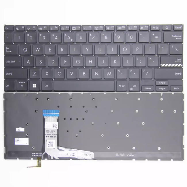 Asus 14 Pro VivoBook14 X1402 M1402 X1403Z X1402Z black backlit US keyboard - main product image