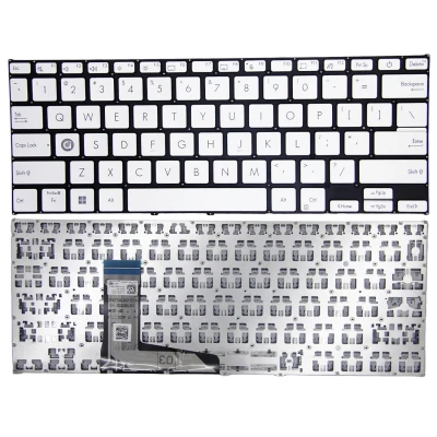 Asus 14 Pro VivoBook14 X1402, M1402, X1403Z, X1402Z, silver US keyboard Crystal keycaps A