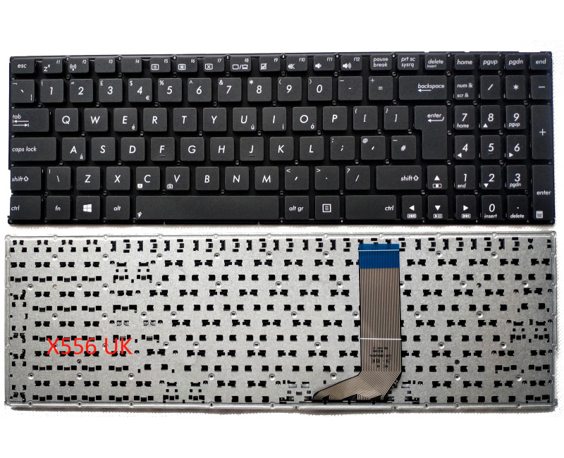 ASUS A556U K556U X556U F556U FL5900UB X756U R558U VM591 UK keyboard OEM