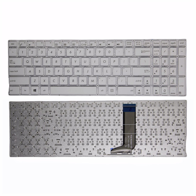 Asus A556U K556U X556U F556U FL5900UB X756U R558U VM591 white US keyboard - main product image