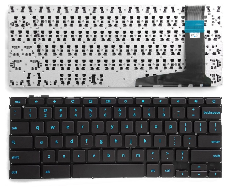ASUS Chromebook C201 C201P C201PA C202 C202S C202SA C202SA-YS01 US keyboard blue
