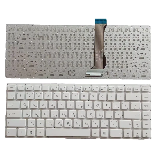Asus E402 E402M E402MA E402SA E402S E403SA white Russian RU keyboard - main product image