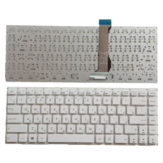 Asus E402 E402M E402MA E402SA E402S E403SA white Russian RU keyboard - main product image