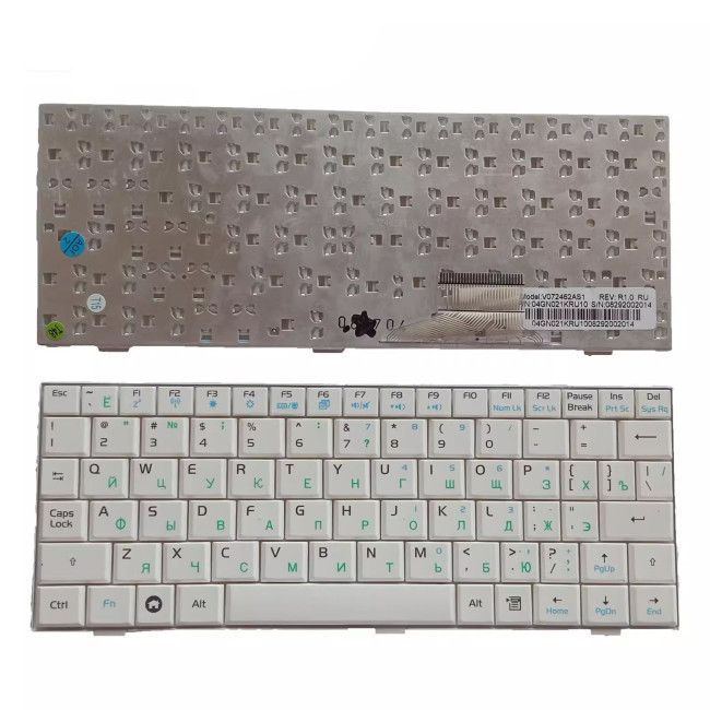 Asus EPC 700 700HA 701SD 900 702 2G 8G white Russian RU keyboard - main product image
