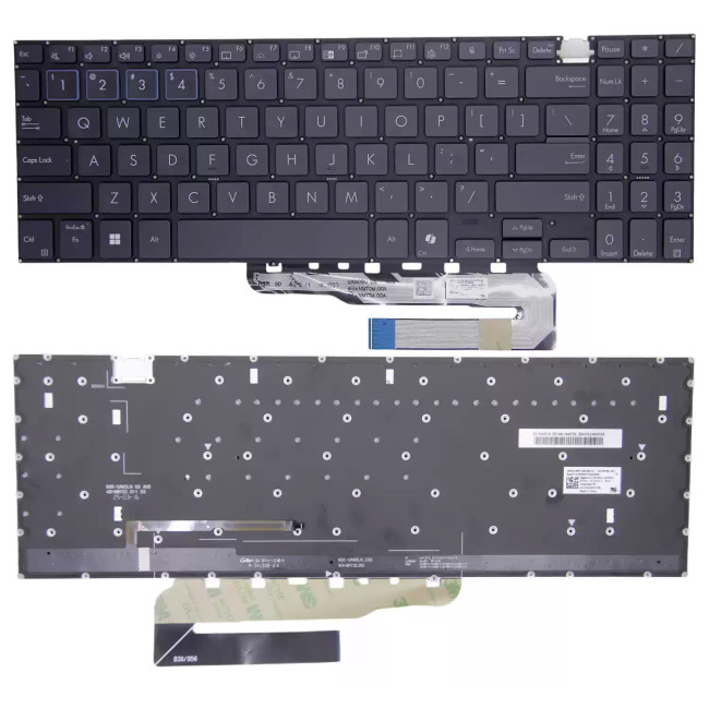 ASUS ExpertBook B3604CMA B3604CVA B3402F backlit US keyboard AI - main product image