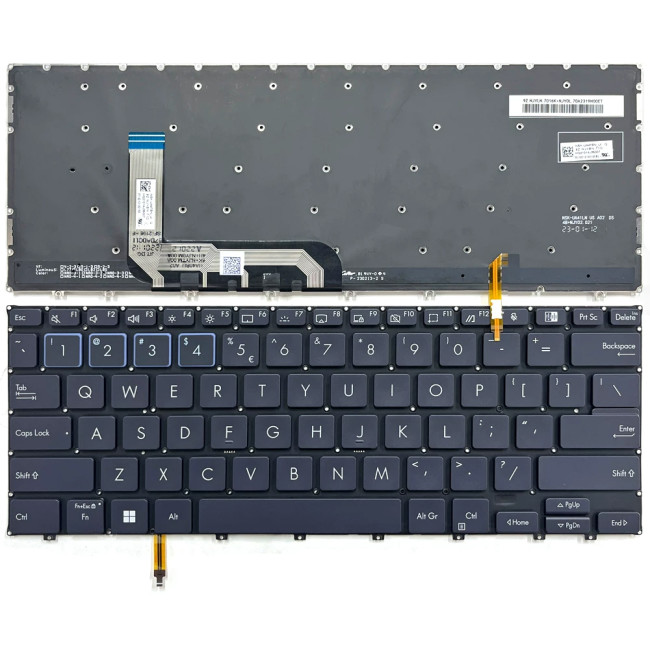 Asus ExpertBook B7 Flip B7402, B7402F, B7402FBA, B7402FEA, B7402FVA, backlit US keyboard - main product image
