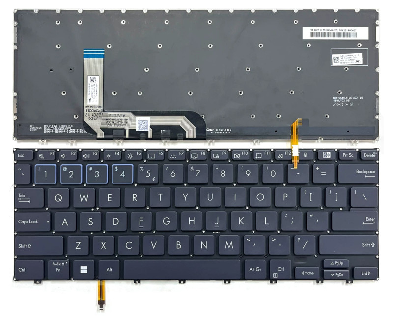 ASUS ExpertBook B7 Flip B7402 B7402F B7402FBA B7402FEA B7402FVA backlit US keyboard