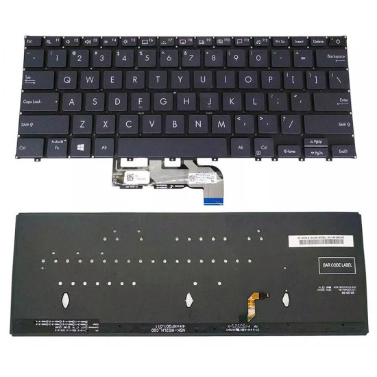 Asus ExpertBook B9 B9450, B9450F, B9450FA, black backlit US keyboard - main product image