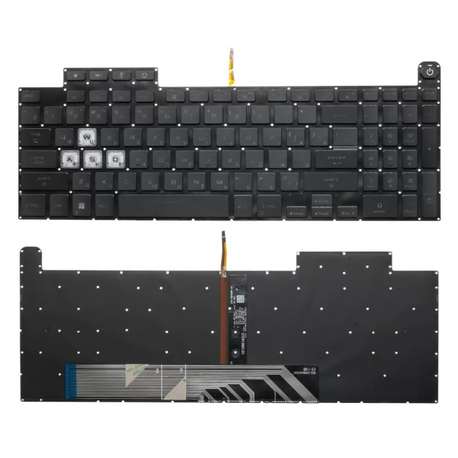 Asus FA507 FX507 FX707 FX517 GA507 black RGB backlit Russian RU keyboard - main product image